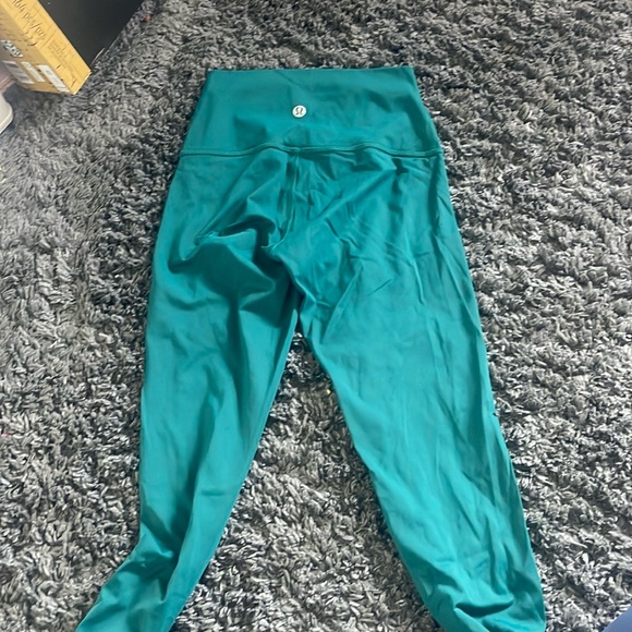 lululemon size 2 deep green HR align leggings - Picture 2 of 3